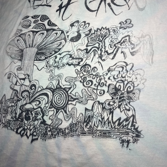 Grateful Dead RARE 1989 Blues Of Allah Let it Grow Double Sided Tshirt - Picture 6 of 6